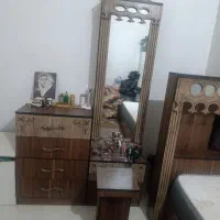 سرویس خواب کامل سالم بدون خط خش بدون تشک|تخت و سرویس خواب|کهریزک, |دیوار