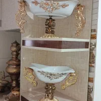 ست 3تیکه میوه خوری چینی... با جا میوه بزرگ جدا