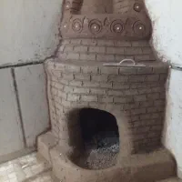 شومینه های  هیزمی سنتی با کاه گل .. اجر. نسوز .