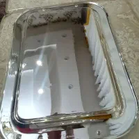 سینی گلدار طلایی مارک چین ضخیم|ظروف سرو و پذیرایی|تبریز, |دیوار