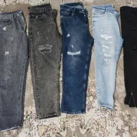 شلوار لی کتان مام فیت اسلیم فیت