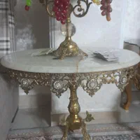 دوعدد میز عسلی میز تلفن یا گلدان برنجی برنزی|صنایع دستی و سایر لوازم تزئینی|تهران, شادآباد|دیوار