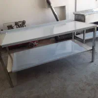 میز کار استیل سفارشی / لوازم گازسوز آشپزخانه و...