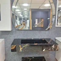 ست کامل روشویی سرامیکی درجه‌یک کابین PVC ضد رطوبت