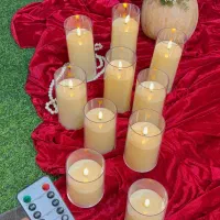 شمع استوانه ایی وارداتی کنترل دار|صنایع دستی و سایر لوازم تزئینی|تهران, هرندی|دیوار