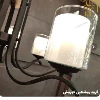 لوستر مشکی شش شاخه|لوستر و چراغ آویز|کرج, حیدرآباد|دیوار