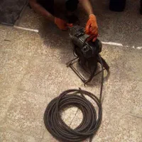 لوله بازکنی با دستگاه فنربرقی