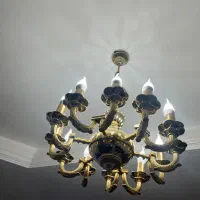 لوستر برنز بدون خط و خش|لوستر و چراغ آویز|ساری, |دیوار