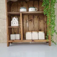 طراحی و ساخت محصولات چوبی سفارشی|کتابخانه، شلف، قفسه‌های دیواری|آباده, |دیوار