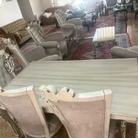 مبل سلطنتی ۷ نفره همراه ناهارخوری|مبلمان خانگی و میز عسلی|تهران, بهمن یار|دیوار