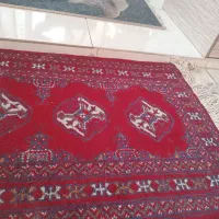 فرش دستبافت دستی تمیز پر رنگ قدیمی تراکم بالا