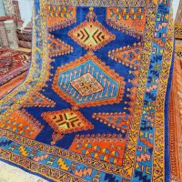 قالیچه دستباف زمینه سرمه ای ویست خوانسار