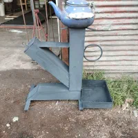 اجاق هیزمی ذغالی 60 سانت  منقل پایه بلند