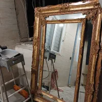 اینه چوپی خوشگل تمیز تمام چوپ کار شده برنج