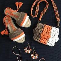 کیف مکرومه شیک دستساز|کیف، کفش، کمربند|بابل, |دیوار