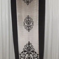 دکور  پرده مخمل شانل قهوه ای کرم