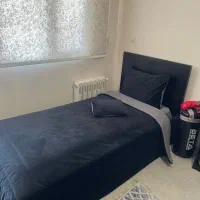 تخت یک نفره mdf مشکی درحدنو