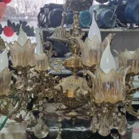 لوستر برنزی۵شاخه یک جفت