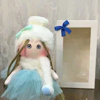 عروسک دستساز دخترونه همراه با جعبه کادویی