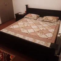 تخت دو نفره با ۲تا پا تختی ومیز توالت|تخت و سرویس خواب|قائمشهر, |دیوار