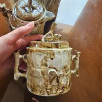 قوری و قندان دکوری طرح درخت|مجسمه، تندیس، ماکت|اراک, |دیوار