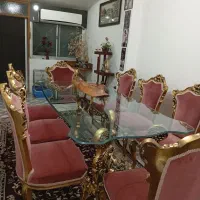 مبل سلطنتی استیل بهمراه میز نهارخوری|مبلمان خانگی و میز عسلی|رشت, گلسار|دیوار