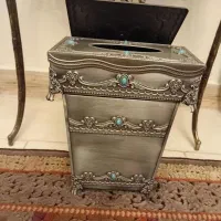 سطل زباله و جا دستمال کاغذی