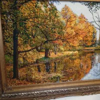 تابلو فرش پاییزی