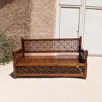 تخت نشیمن گره چینی تمام چوب روس درجه یک|مبلمان خانگی و میز عسلی|شیراز, دشت چنار|دیوار