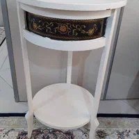 میز تلفن سفید