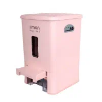 جابرنجی ظرف برنج پلاستیکی چهارگوش لیمون رنگ صورتی