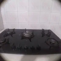 گاز رو میزی  صفحه شیشه ای کاملا نو