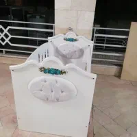 تخت نوزاد همراه تشک اسفنجی|تخت و سرویس خواب|تهران, باشگاه نفت|دیوار