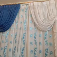 پنج پرده (پذیرایی، آشپزخانه و خواب)|پرده، رانر، رومیزی|رشت, دیلمان|دیوار