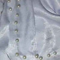 روسری مجلسی دیزاین مروارید دستی