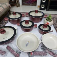 سرویس قابلمه چدن سرامیک هاردستون|ظروف پختوپز|تهران, دکتر هوشیار|دیوار