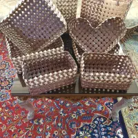 سبد تسمه بافی