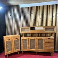 ست آینه کنسول بلوط ۰۲۱|بوفه، ویترین، کنسول|رشت, رودبارتان|دیوار