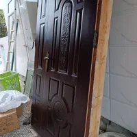 درب چوبی دو لته