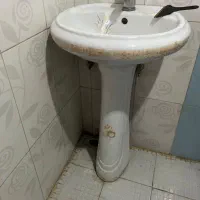 توالت فرنگی و روشویی سنگی|لوازم سرویس بهداشتی|مشکین‌دشت, |دیوار