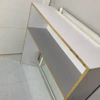 فروش کنسول mdf سفید طلایی به علت کمبود جا|بوفه، ویترین، کنسول|کیش, |دیوار