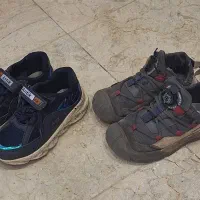 ۲ جفت کفش بچه گانه و یک جفت کفش مردانه