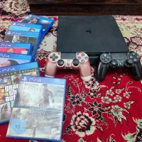 ps4 slim 1t دودسته فابریک به همراه ۹ عدد دیسک|کنسول، بازی ویدئویی و آنلاین|تهران, اسفندیاری|دیوار