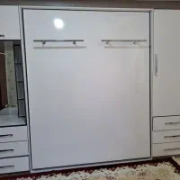 کمدوتختخواب تاشوباچوب لباسی|تشک تختخواب|یزد, |دیوار