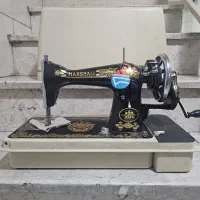 چرخ خیاطی دستی قدیمی مارشال در حد نو سالم بشرط