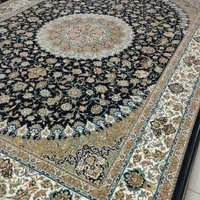 فرش نقشه نایین سرمه ای ۱۲۰۰شانه ۱۲و۹و۶ متری