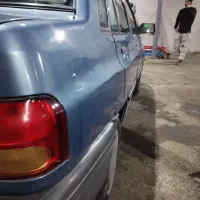 پراید آبی اطلسی عروسک بی رنگ