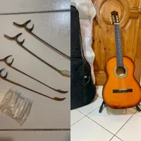 گیتار و مضراب سنتور اکبند به علت مهاجرت|گیتار، بیس، امپلیفایر|تهران, جیحون|دیوار