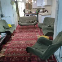 مبل راحتی سبز رنگ  مناسب منزل و ویلا