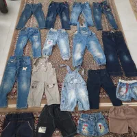 حراج لباس بچگانه و کالسکه و چرخ در حد نو